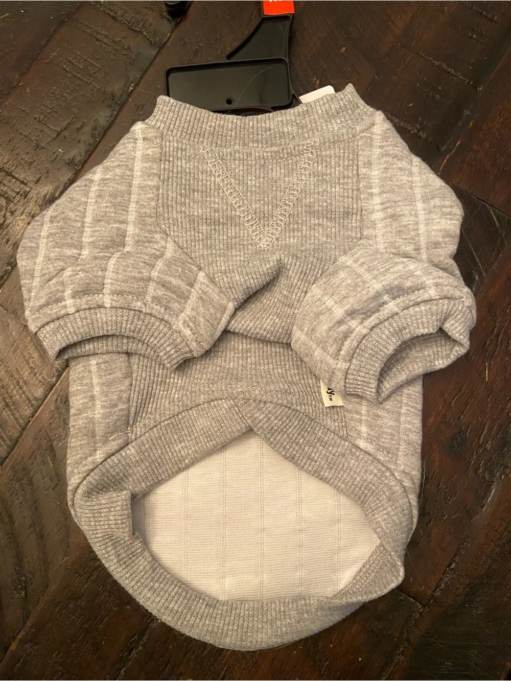 Freddy Quilted Crewneck Sweater - Light Gray